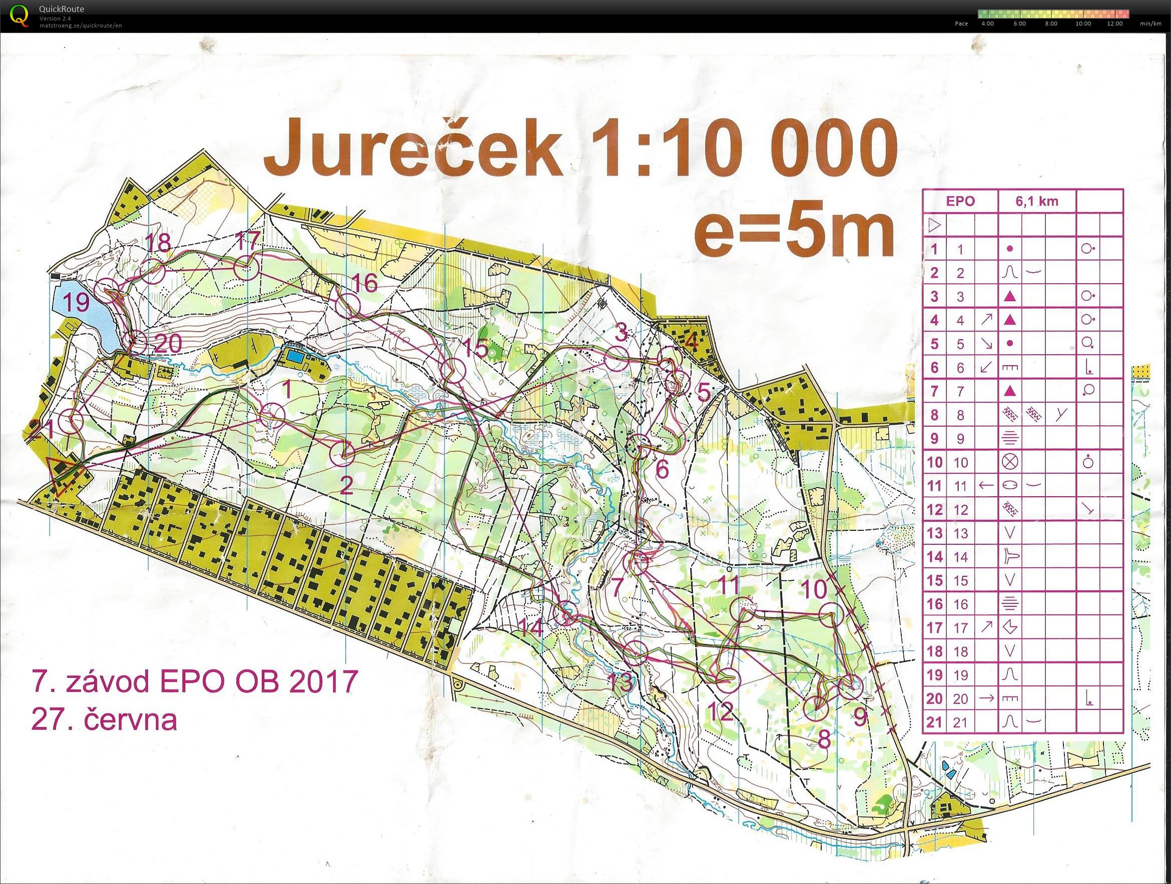 7 závod EPO OB - 2017 / Jureček (2017-06-27)