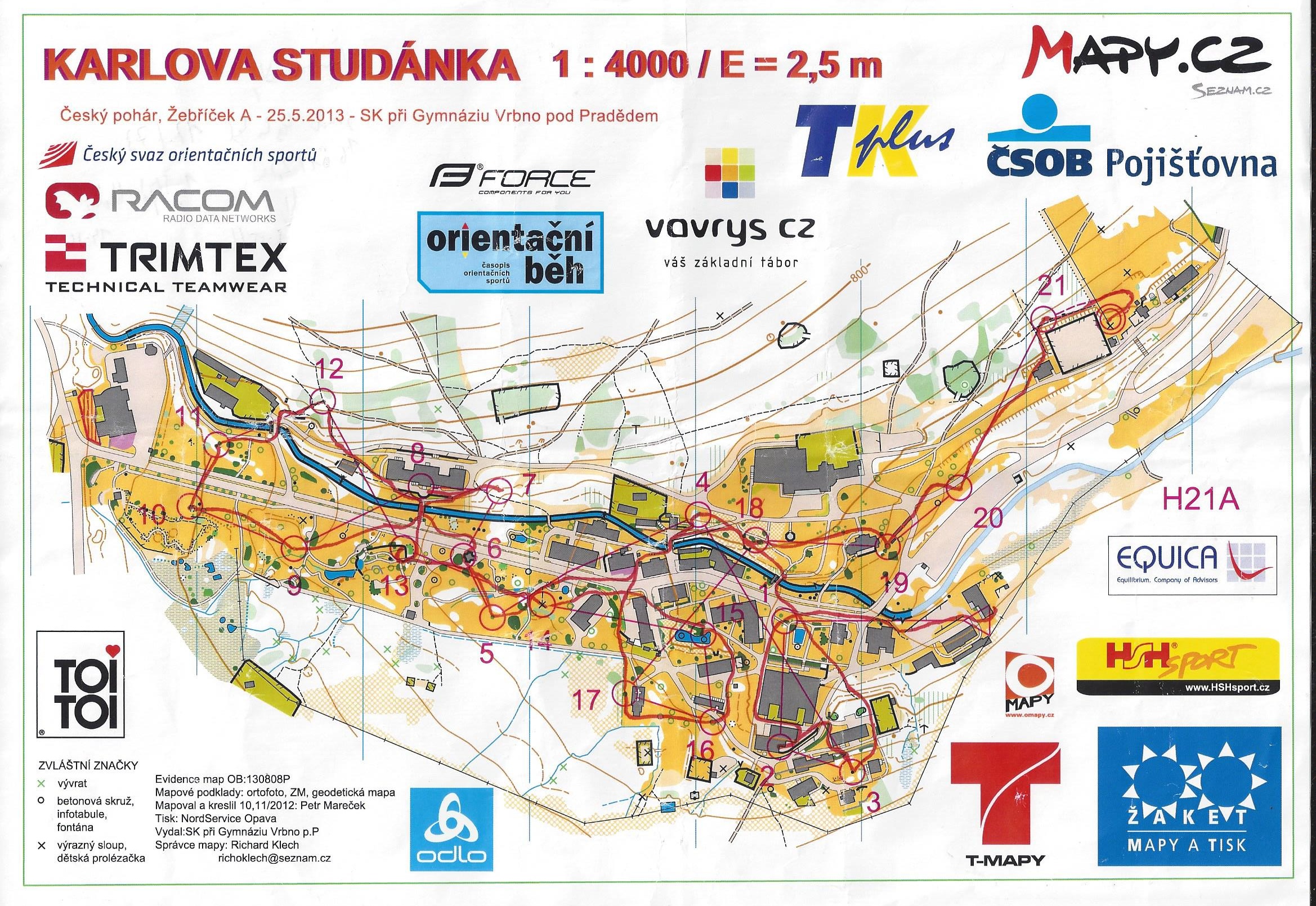 ČP sprint - Karlova Studánka H21A (2013-05-25)