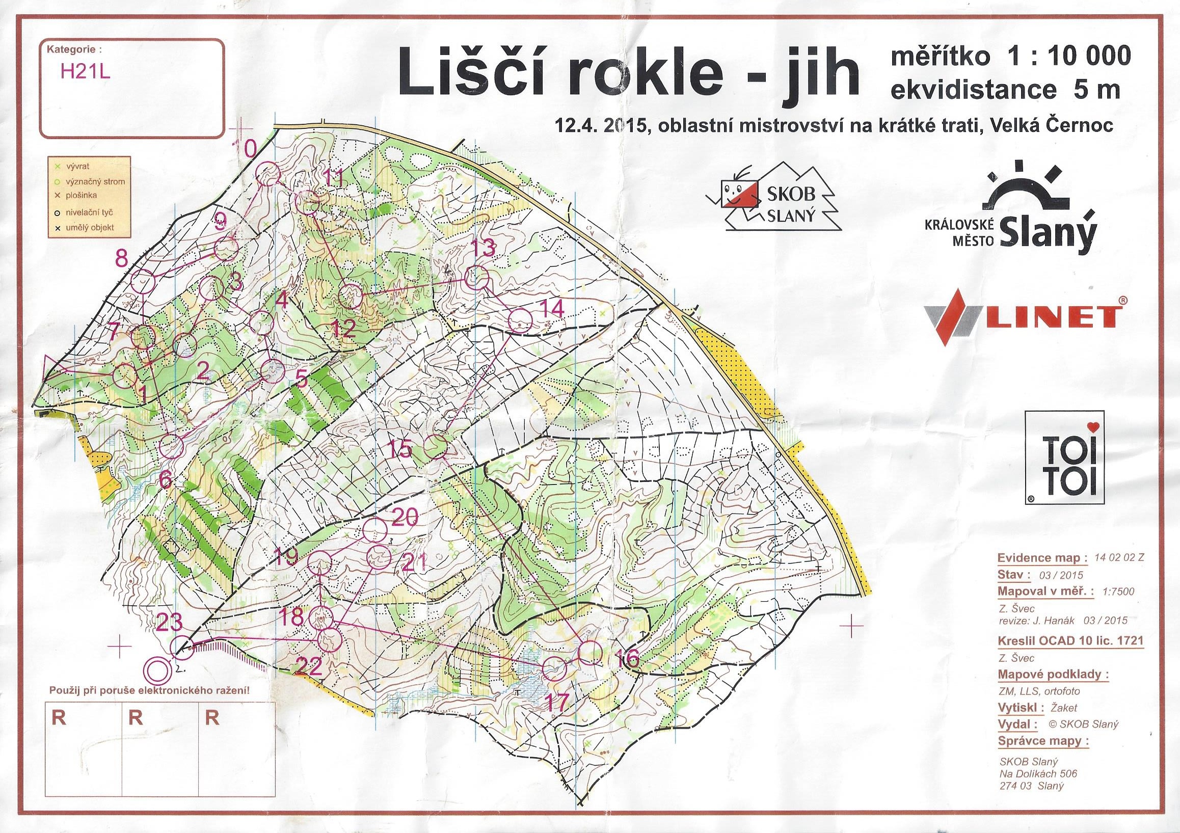 PŽ - Oblastní mistrovství na krátké, Velká Černoc, H21L (2015-04-12)