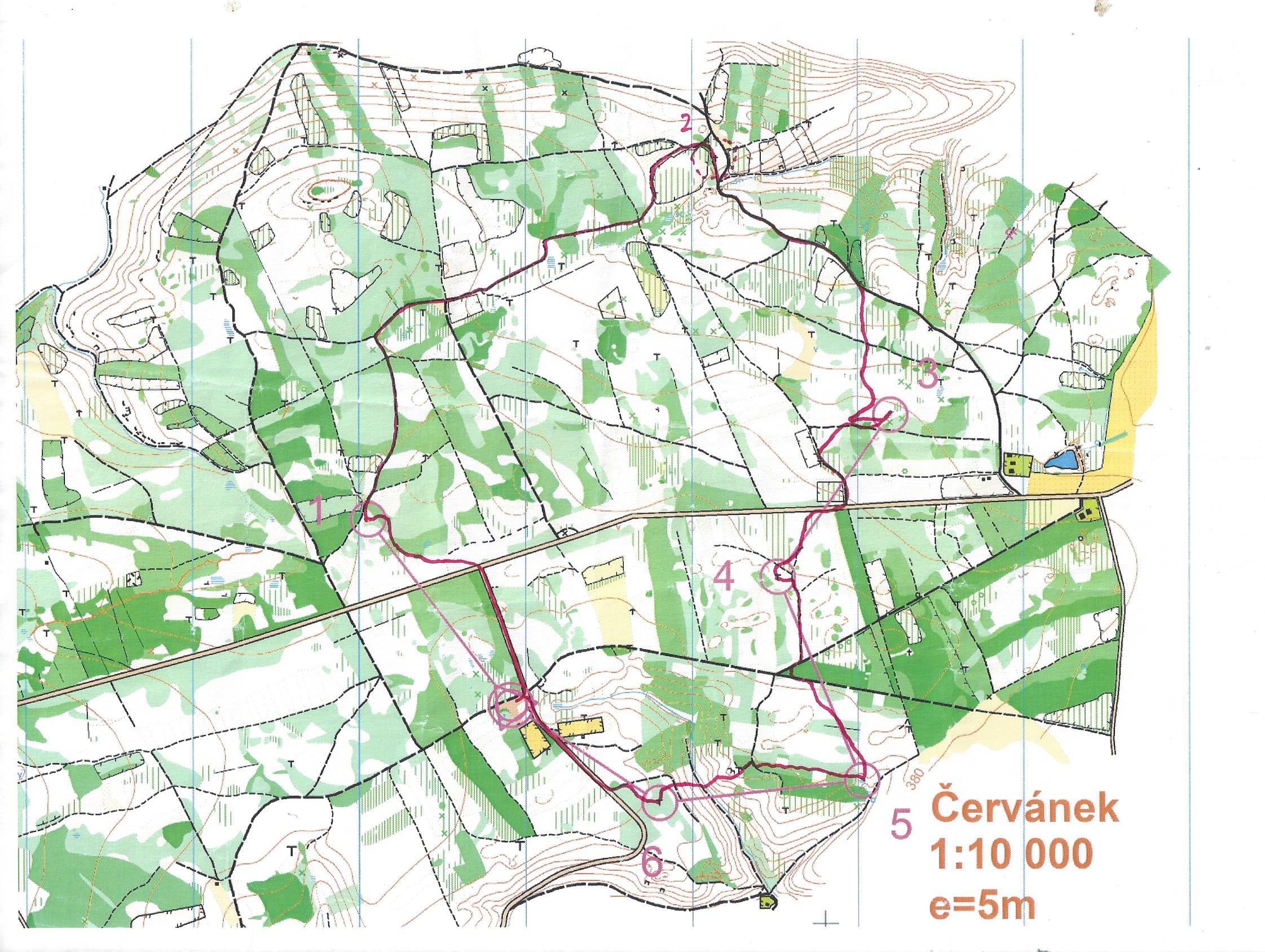 PZL Červánek - mapa 2 (31/01/2010)