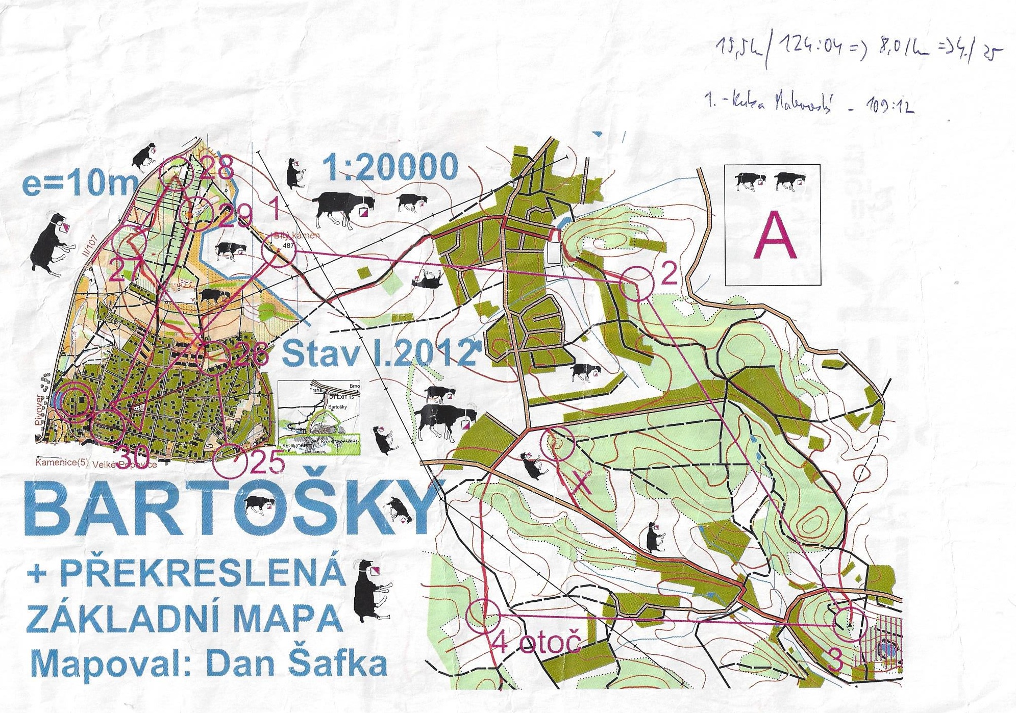 Opět na Kozla, 5. ročník - mapa 1 (07.01.2012)