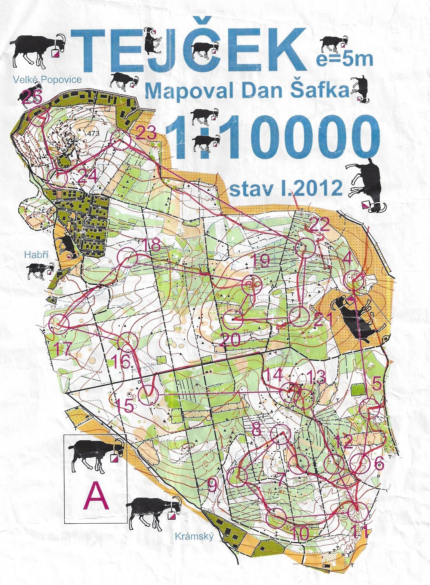 Opět na Kozla, 5. ročník - mapa 2 (2012-01-07)